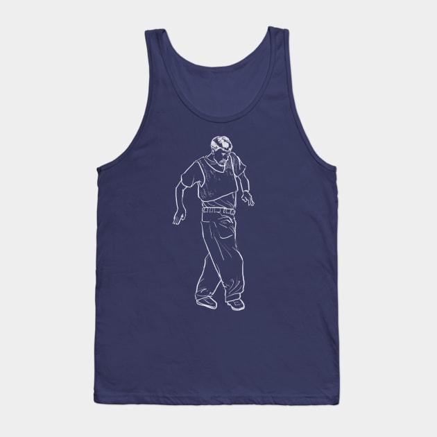 Corky's Dance [White Line Art] Tank Top by JoshWay